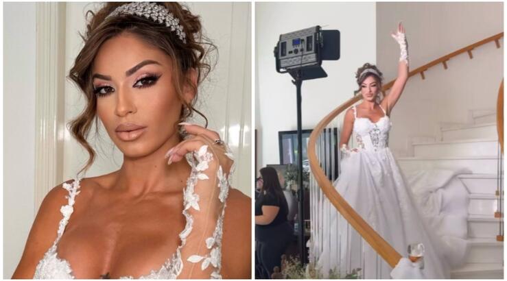 Νάταλι Κάτερ: Τα πρώτα στιγμιότυπα από τα αλλάματα της νύφης [εικόνες & βίντεο]