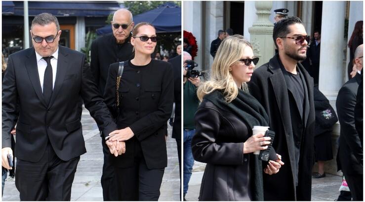 Κηδεία Μαρινέλλας: Ρέμος -  Μάστορα συγκινημένοι στο τελευταίο «αντίο» [βίντεο]