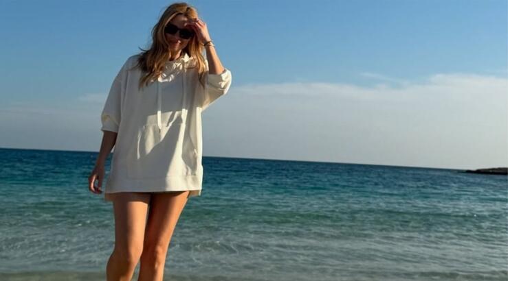 Χριστιάνα Αριστοτέλους: Υποδέχθηκε τον Φεβρουάριο με μπάνιο στη θάλασσα μαζί με τα παιδιά της [εικόνες]