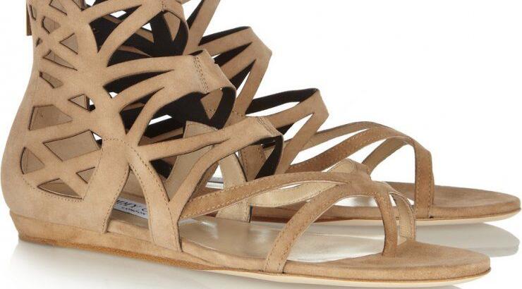 Μπεζ σάνδαλα από Jimmy Choo