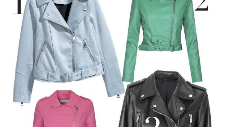 Colorful biker jacket