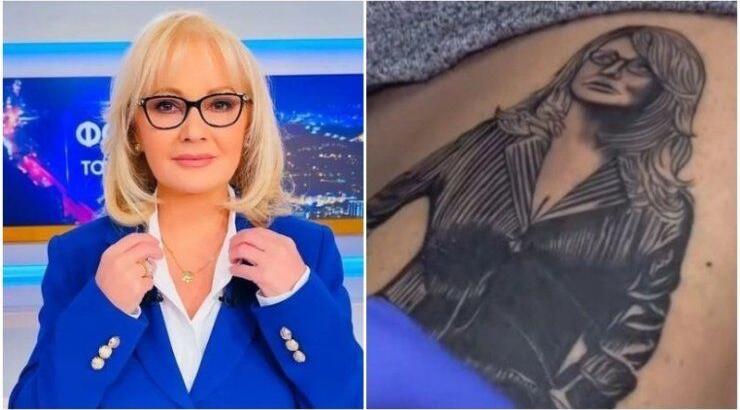 Aγγελική Νικολούλη: Θαυμαστής της έκανε τατουάζ το πρόσωπο της στο πόδι του!