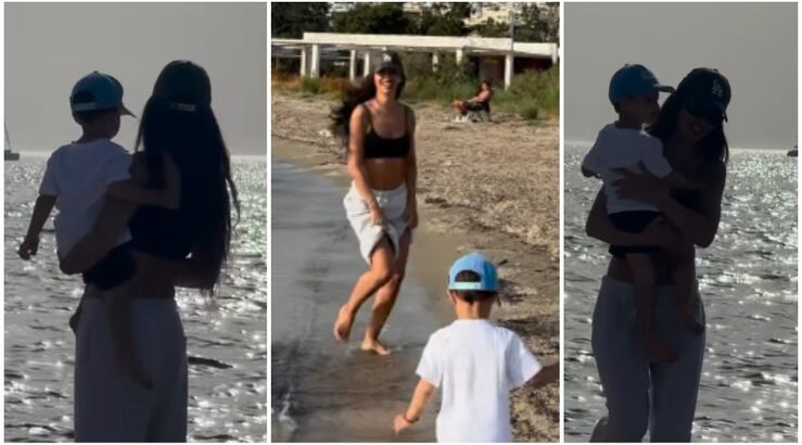 Ελένη Φουρέιρα: Η καλοκαιρινή στιγμή με τον γιο της Ερμή που δεν θα ξεχάσει ποτέ [βίντεο]