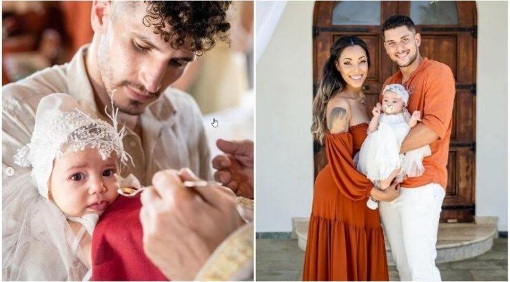 Παναγιώτης Θεόφιλος - Δανάη Παναγιώτου: H πανέμορφη βάφτιση της κόρης τους [εικόνες]