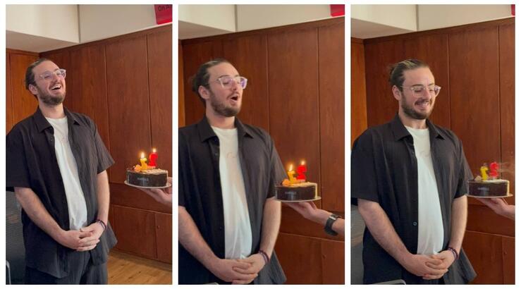 Theo Blue: Η έκπληξη για τα γενέθλιά του στο στούντιο του Ράδιο Πρώτο [βίντεο]