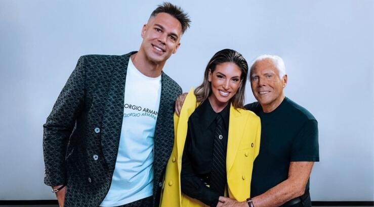 Οικονομάκου - Cerella: Αποχαιρετούν τον Giorgio Armani με μια κοινή τους φωτογραφία