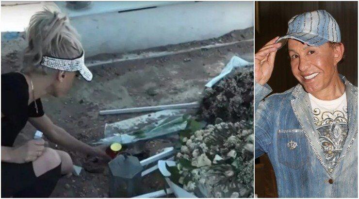 Γιάννης Φλωρινιώτης: Στον τάφο του για τρισάγιο η κόρη του, Άννα [βίντεο]