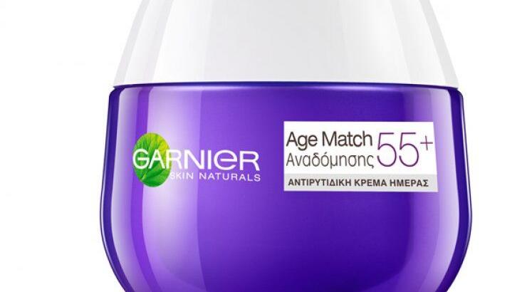 Garnier Skin Naturals Age Match 55+ Αναδόμησης: Θρέφει εντατικά την επιδερμίδα