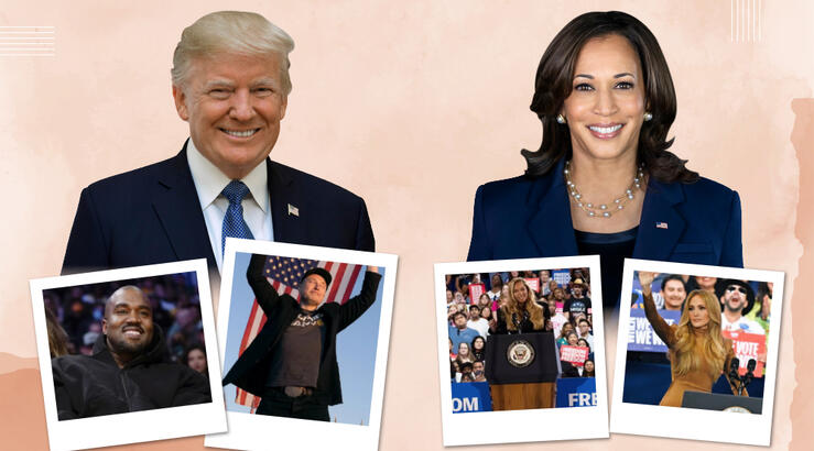 Οι celebrities που στήριξαν ανοιχτά Kamala Harris και Donald Trump 