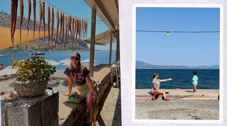 Κρίστυ Παπαδοπούλου: Οικογενειακές διακοπές στο Γύθειο [εικόνες]