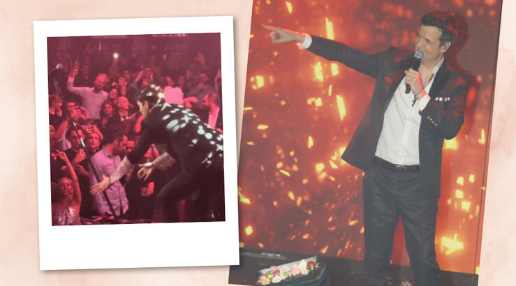 Νίνο: Παραλίγο να του φύγει το μικρόφωνο από τα χέρια του, επί σκηνής [βίντεο]