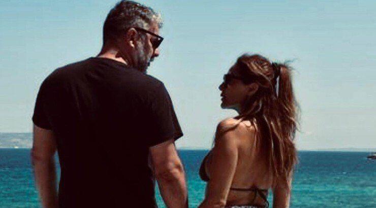 Ο γιος της Δέσποινας Βανδή την απαθανάτισε στην αγκαλιά του Βασίλη Μπισμπίκη [βίντεο]