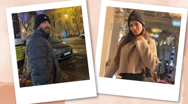 Στέφανος Μιχαήλ: Με τη Νάταλι Κάτερ και την κόρη της στη Βουδαπέστη [εικόνες]