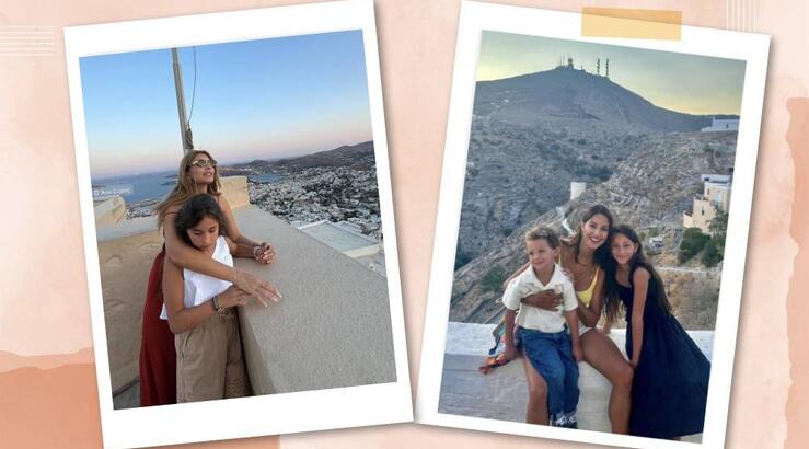 Κωνσταντίνα Ευριπίδου – Στέλλα Σάββα: Διακοπές στη Σύρο με τα παιδιά τους [εικόνες]