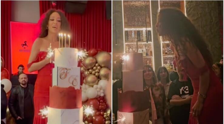 Eλένη Φουρέιρα: Πήγε σε δείπνο για δύο και την περίμενε surprise party [βίντεο]