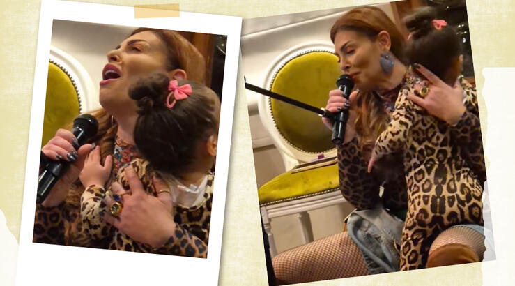 Έλια Ιωαννίδου: Τραγουδάει Θηβαίο εντυπωσιακά – Στην αγκαλιά της η κόρη της [βίντεο]