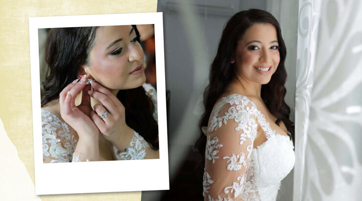 Το bridal look της Μιχαέλας Θεοδώρου 