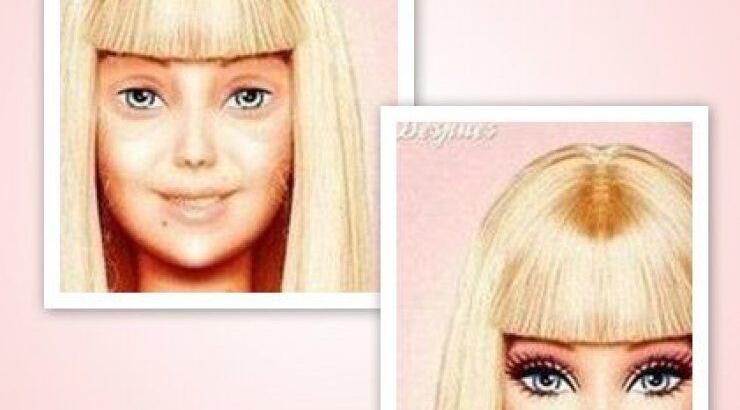 H Barbie χωρίς ίχνος μακιγιάζ!