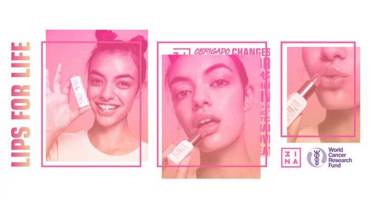 H 3ina στηρίζει το World Cancer Research δημιουργώντας το limited edition Lips for Life