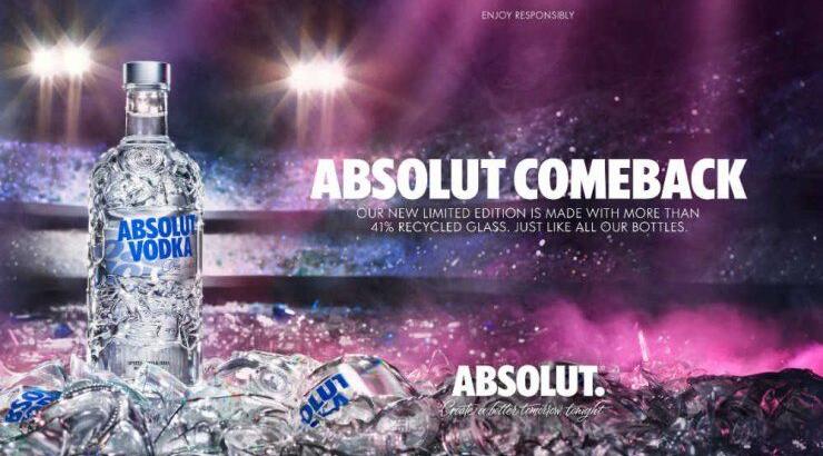 Η Absolut λανσάρει την "Absolut Comeback", ένα συλλεκτικό μπουκάλι που γιορτάζει την ανακύκλωση