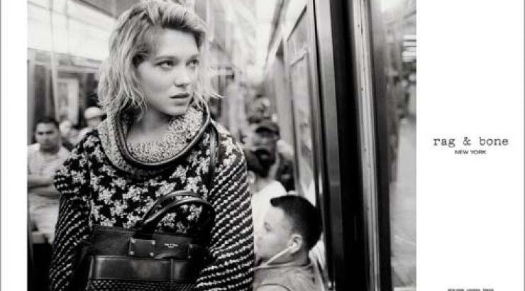 Η Λέα Σεϊντού ποζάρει για τον οίκο Rag & Bone 
