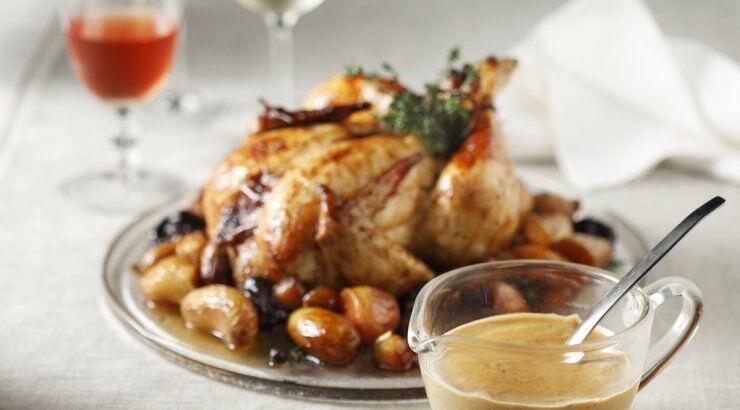 Κοτόπουλο στη γάστρα με σάλτσα με Philadelphia