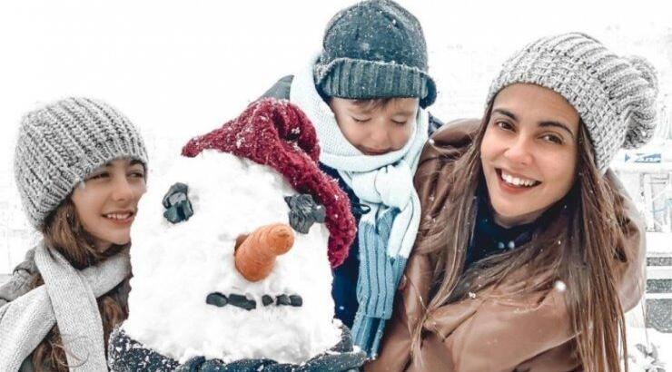 Αγγελική Δαλιάνη: Φωτογραφίζεται μαζί με τα παιδάκια της στις πιο χριστουγεννιάτικες τους στιγμές [εικόνες]