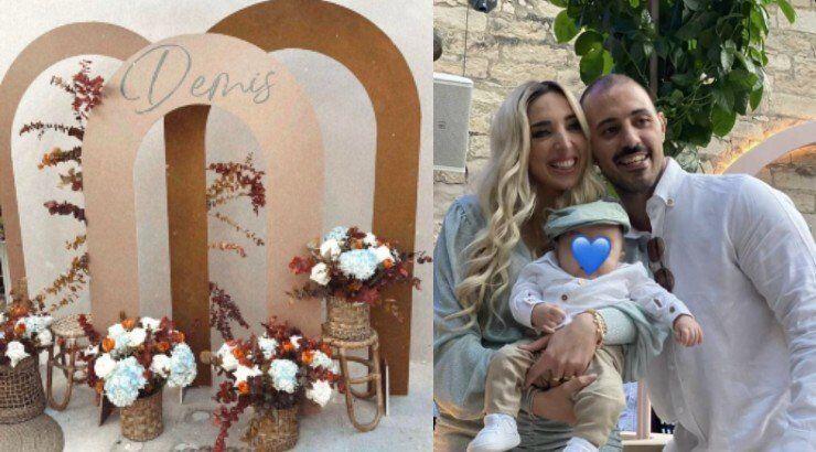 Ανδρεάνα Φραγκούδη – Πάνος Δημητριάδης: Το φωτογραφικό άλμπουμ της βάφτισης του γιου τους [εικόνες]
