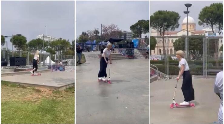 Αννίτα Δημητρίου: "Κόντρες" σε σκουτεράκι με παιδιά στον μόλο Λεμεσού [βίντεο]