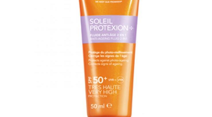 RoC Soleil Protexion+: 2 σε1 Κρέμα Αντηλιακής Προστασίας SPF50+ με δράση Αντιγήρανσης