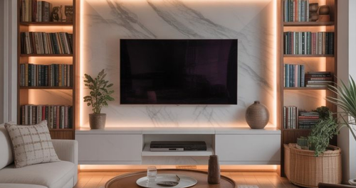 Ένας προσεγμένος τρόπος να βάλεις (πολλά) βιβλία στο σαλόνι