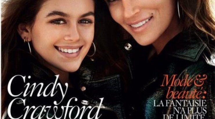 Η Cindy Crawford ποζάρει με την κόρη της, στη γαλλική Vogue 