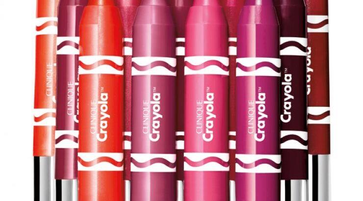 Τα εικονικά χρωματιστά μολύβια Crayola συναντούν τα διάσημα Clinique Chubby Sticks