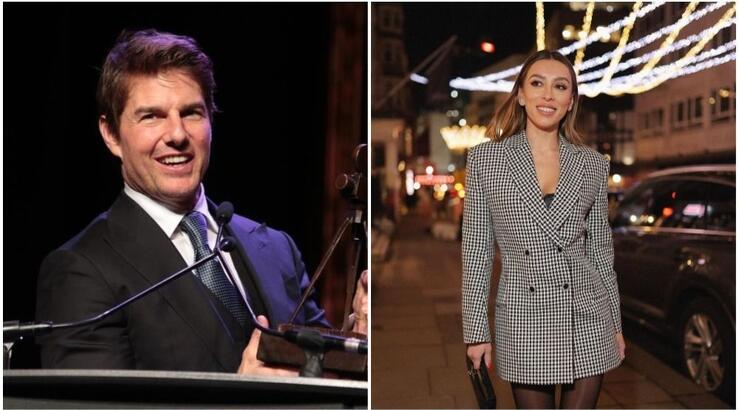 Η φημολογούμενη σύντροφος του Tom Cruise ποζάρει στον Μόλο πίνοντας τον καφέ της [εικόνες]