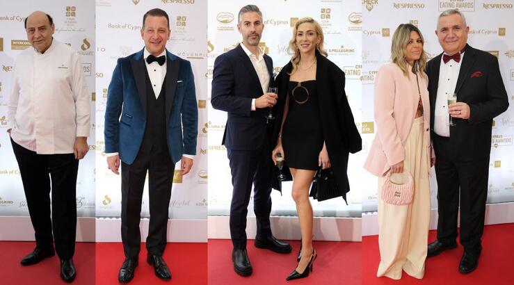 Στο κόκκινο χαλί των Cyprus Eating Awards [εικόνες]