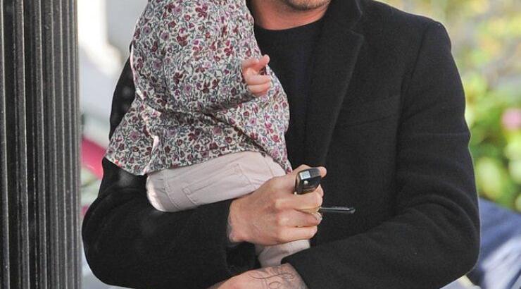 David Beckham & Harper Seven: So stylish!  