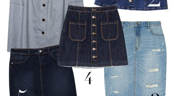 Denim skirt!