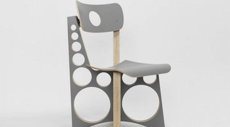 Τρυπητή καρέκλα "Shop" σε limited edition και γκρι χρώμα