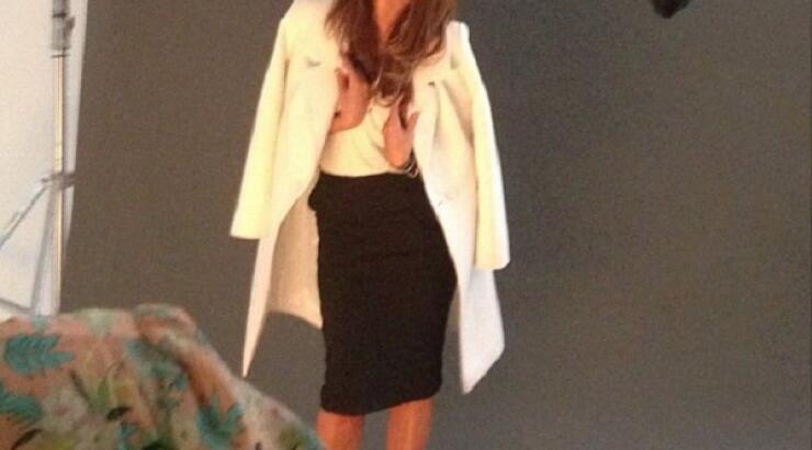 Η Δέσποινα Βανδή φωτογραφήθηκε για τη χειμερινή κολεξιόν των ρούχων της