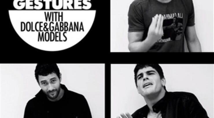 Μαθήματα ιταλικών από τα μοντέλα των Dolce&Gabbana!