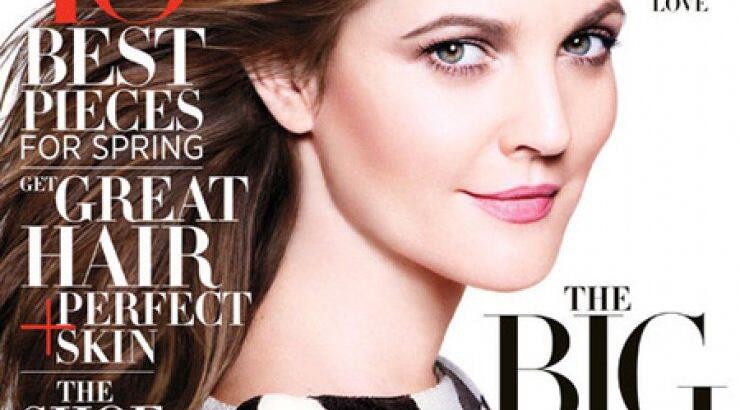 Η Drew Barrymore στο εξώφυλλο του Harper