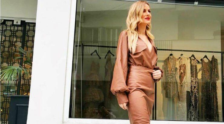 Έφη Παπαιωάννου: Κομψή με leather outfit