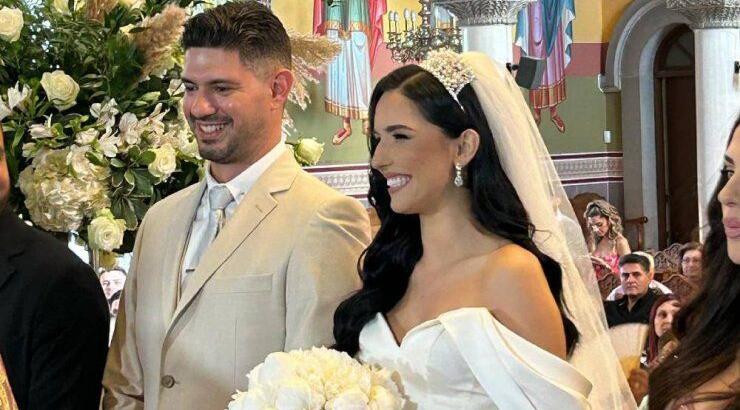 Γιώργος Γεωργίου – Έλενα Θεοδώρου: Οι εικόνες που εξασφαλίσαμε από το μυστήριο του γάμου 