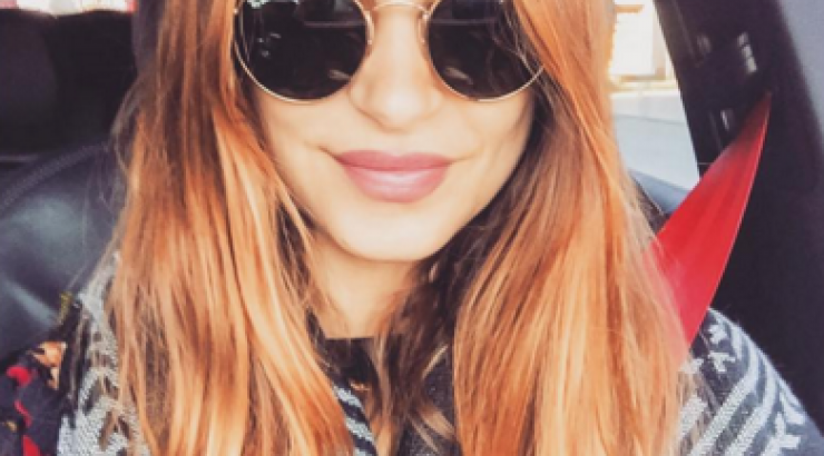 Η Κωνσταντίνα Ευριπίδου με την Αριάδνη στη δουλειά!