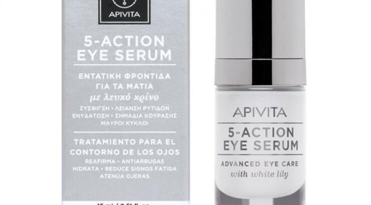 5 - Action Eye Serum με λευκό κρίνο από την Apivita