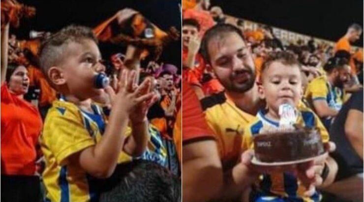 ΑΠΟΕΛ: Ο μικρός Μάξιμος έφερε τούρτα γενεθλίων στην κερκίδα για τον μπαμπά του [βίντεο]