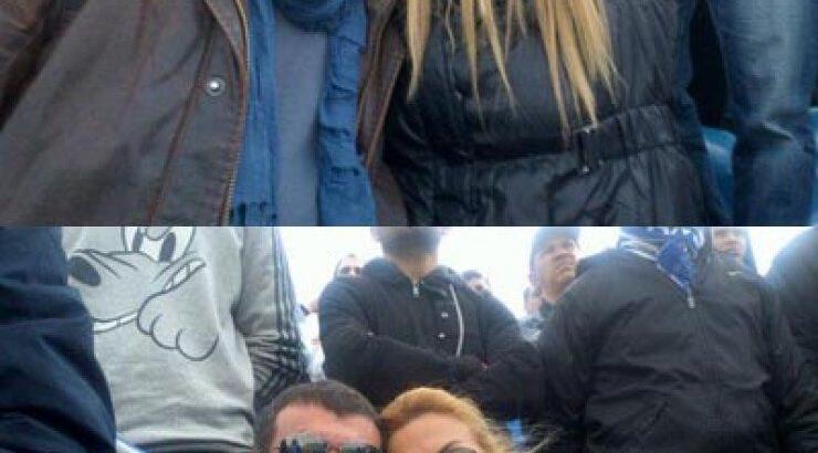 Μαρίνα Φιλιππίδου:  Με τον Κώστα Βαξεβάνη στις κερκίδες της Ανόρθωσης!