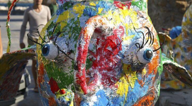 EcoArt και Fish Mob: Έκθεση τέχνης με ανακυκλώσιμα υλικά στο ξενοδοχείο Αλμύρα