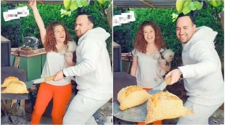 Μαυρίκιος Μαυρικίου - Ιλάειρα Ζήση: Xαμός στο TikTok τραγουδώντας και ψήνoντας μαζί φλαούνες [βίντεο]