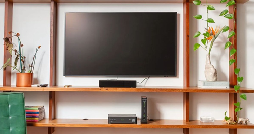 Η τηλεόραση γίνεται το επίκεντρο μιας γεωμετρικής σύνθεσης